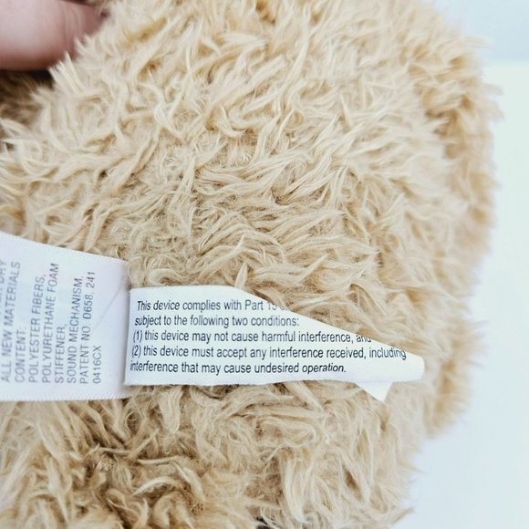 Gund Baby Peek A Boo Bear Plush Stuffed Animal Brown Tan Cream Animated Speaking - Picture 11 of 12